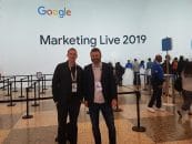 Simon Davidsson och Michael Wahlgren på Google Marketing Live 2019