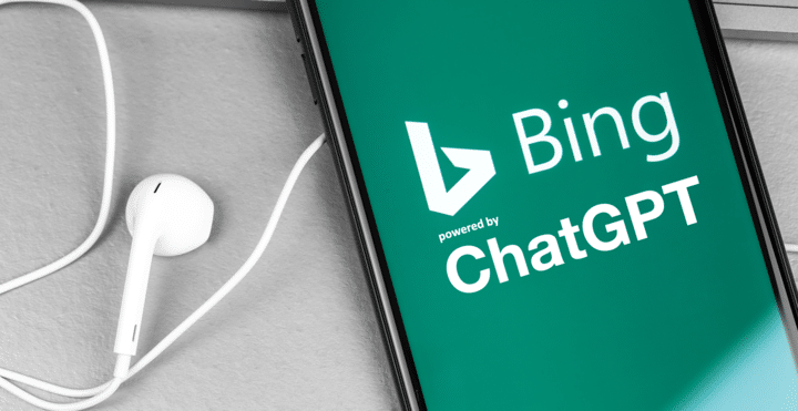 Mockup-bild: Bing powered by ChatGPT