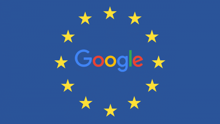 Google logga på EU-flagga