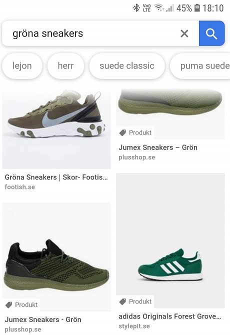 gröna sneakers